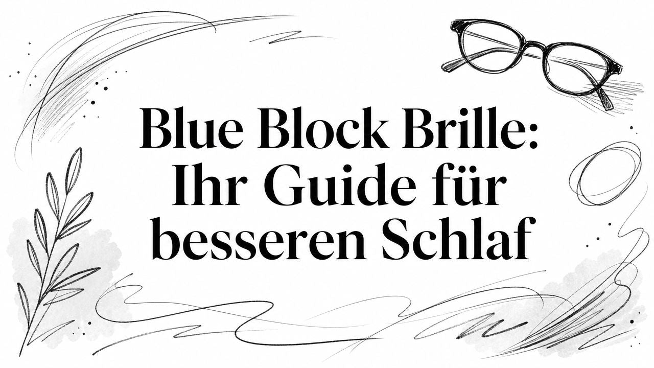 Blue Block Brille: Ihr Guide für besseren Schlaf