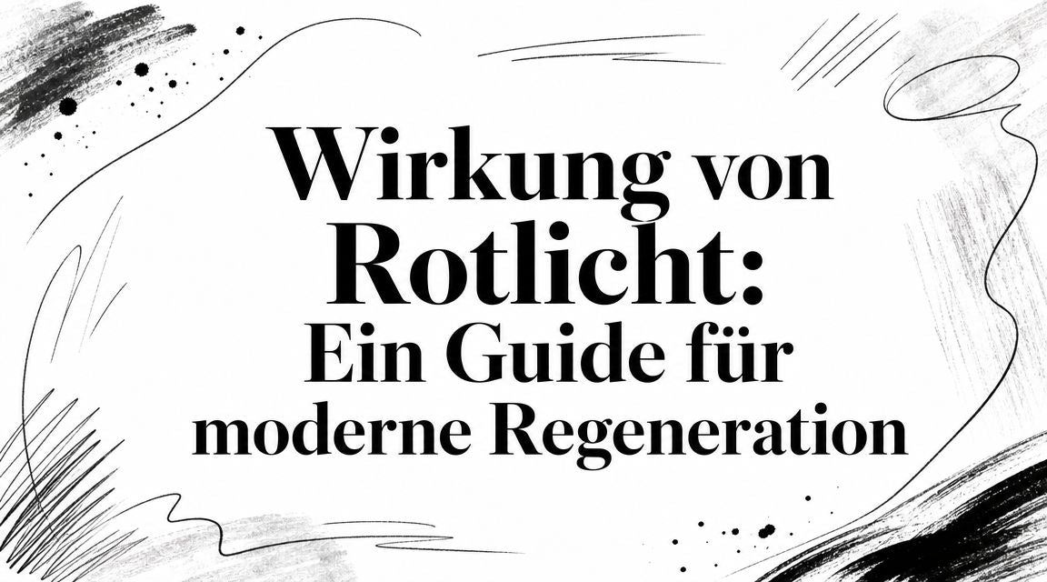 Wirkung von Rotlicht: Ein Guide für moderne Regeneration