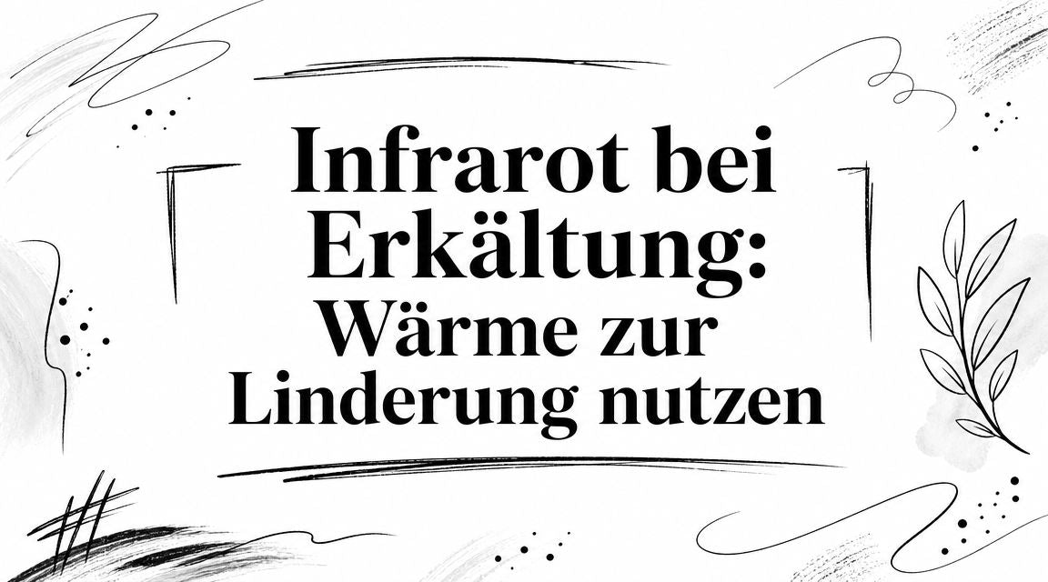 Infrarot bei Erkältung: Wärme zur Linderung nutzen