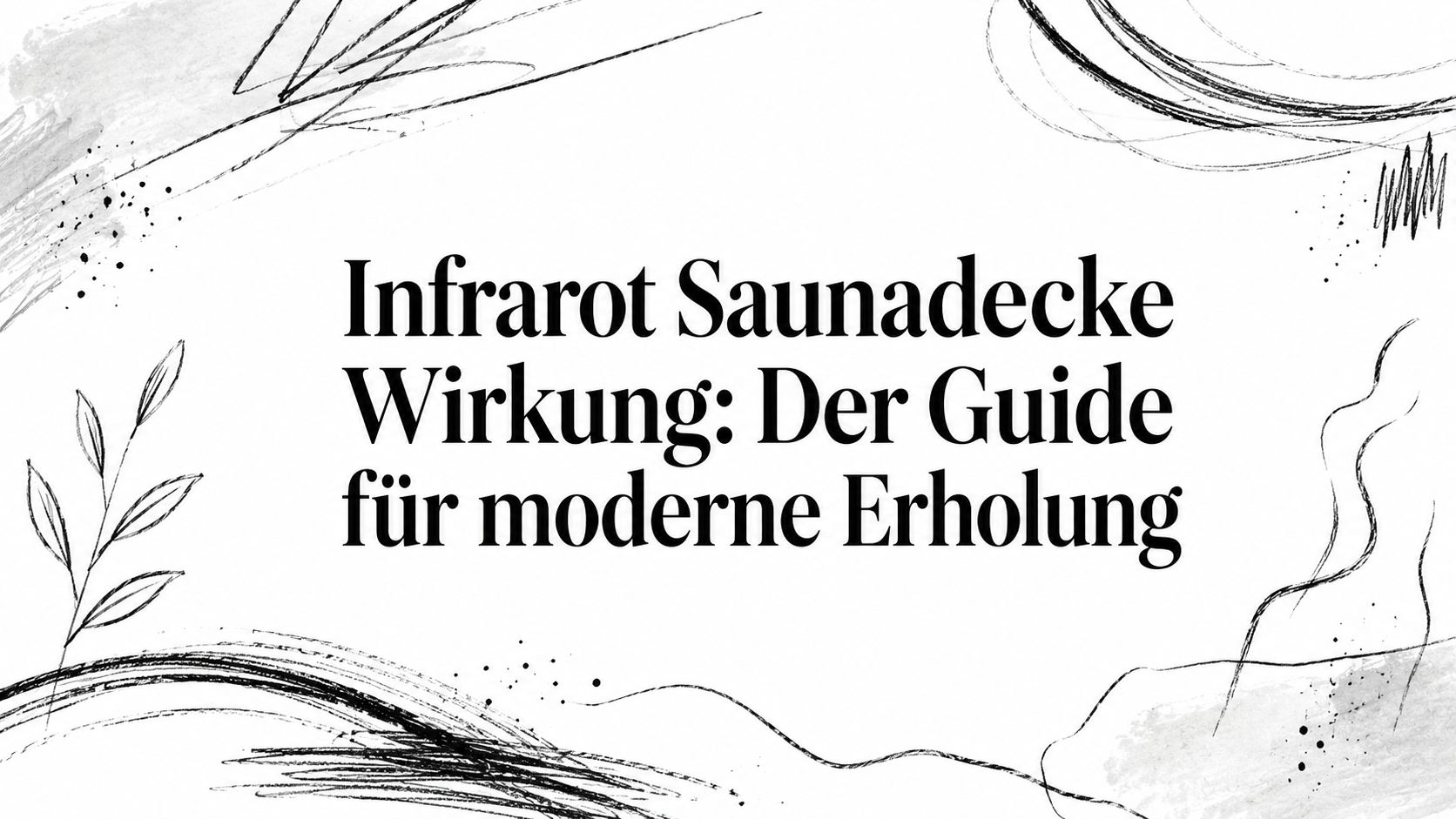 Infrarot Saunadecke Wirkung: Der Guide für moderne Erholung