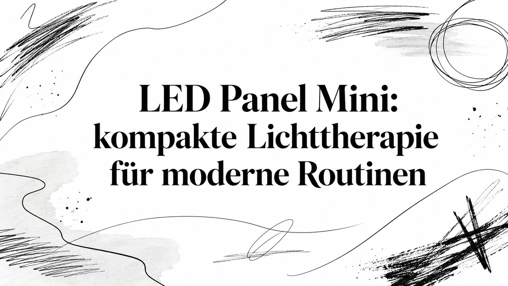 LED Panel Mini: kompakte Lichttherapie für moderne Routinen
