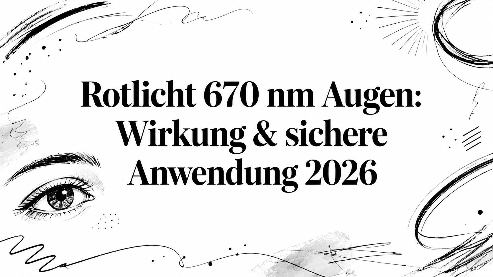 Rotlicht 670 nm Augen: Wirkung & sichere Anwendung 2026