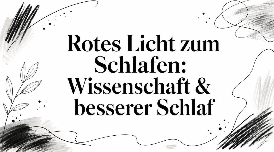 Rotes Licht zum Schlafen: Wissenschaft & besserer Schlaf