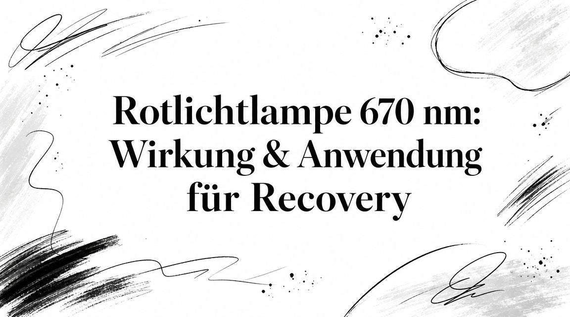 Rotlichtlampe 670 nm: Wirkung & Anwendung für Recovery